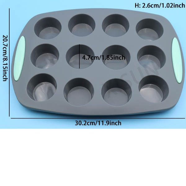 Heat resistant silicone loaf bread muffin donut cake baking tray oven baking pan silicone bakeware set Silicone Cake Pan
