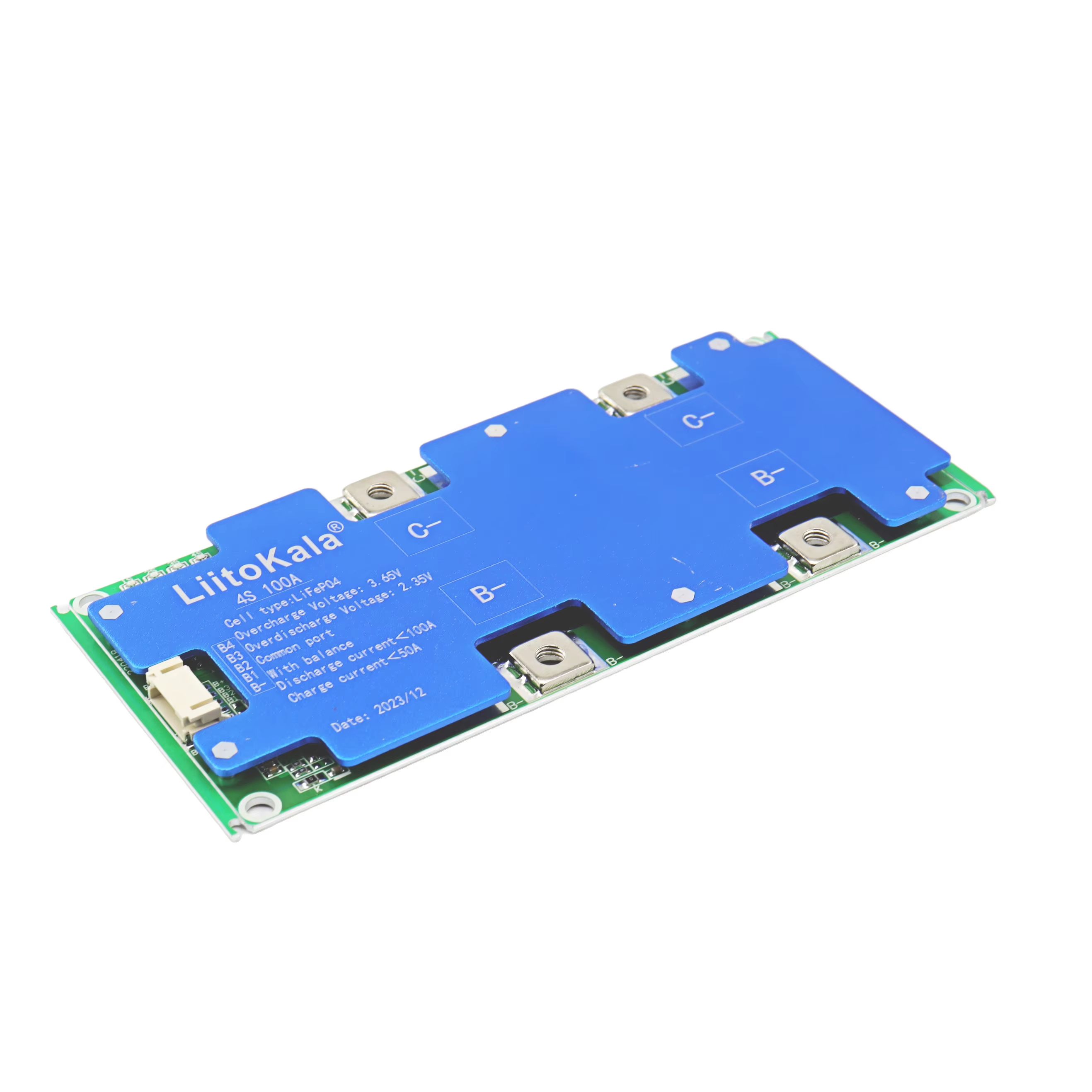 LiitoKala 4S 12V 100A BMS – LiFePO4 Battery Management System with Balanced Charging Protection