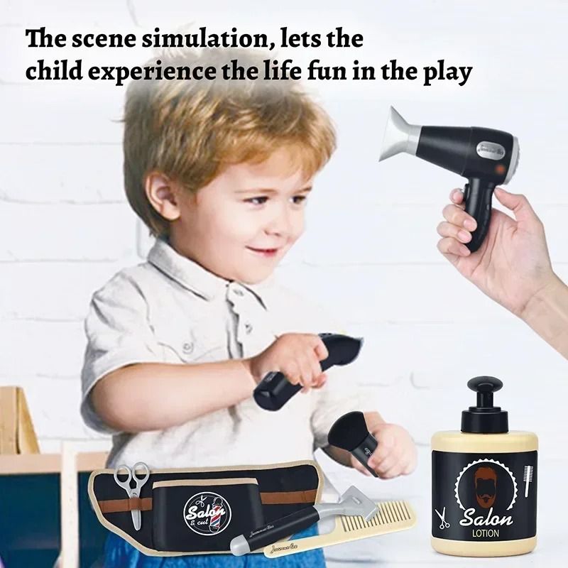 Kids Barber & Grooming Roleplay Set – Interactive Salon & Shaving Playset