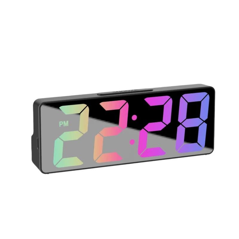 Digital Alarm Clock with Temperature and Adjustable Brightness