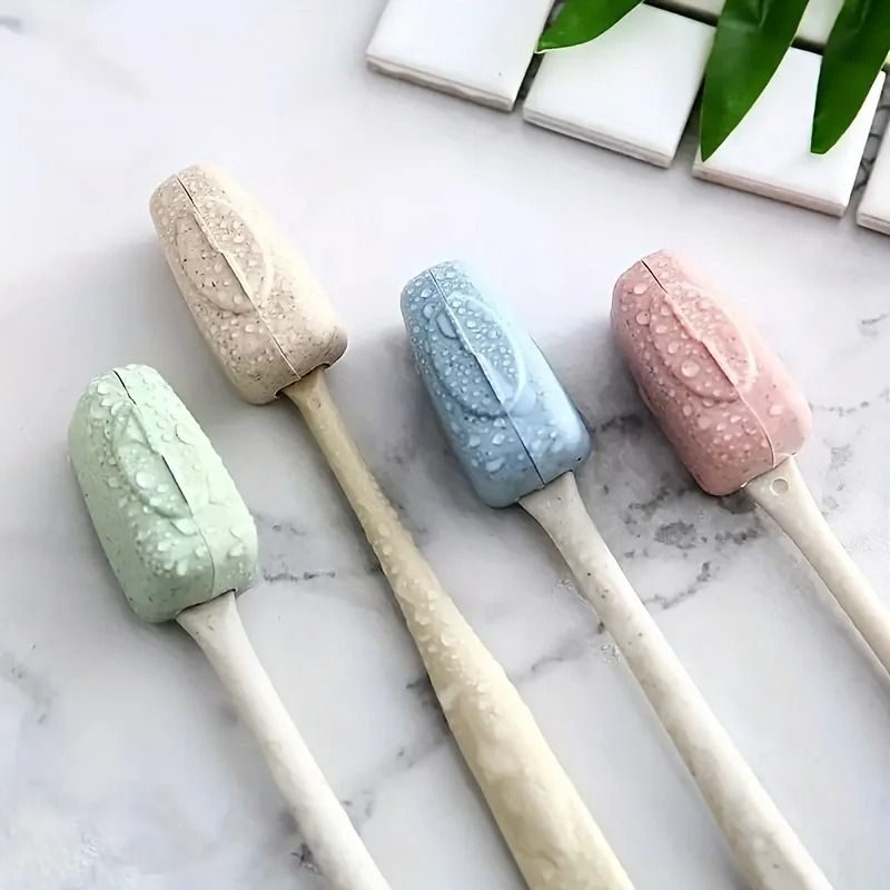 4pcs Portable Toothbrush Head Covers – Travel-Friendly Protective Cases