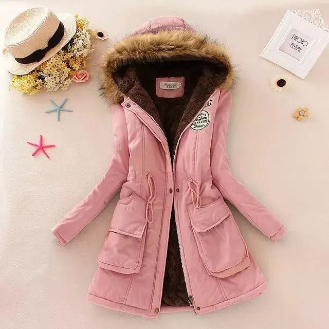 Womens Cotton Padded Hooded Winter Jacket