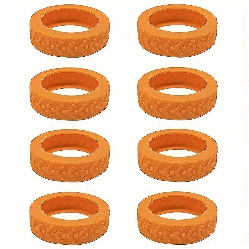 High Stability 8-Piece Silicone Luggage Wheel Covers and Industrial Grade Noise Reduction Hardware