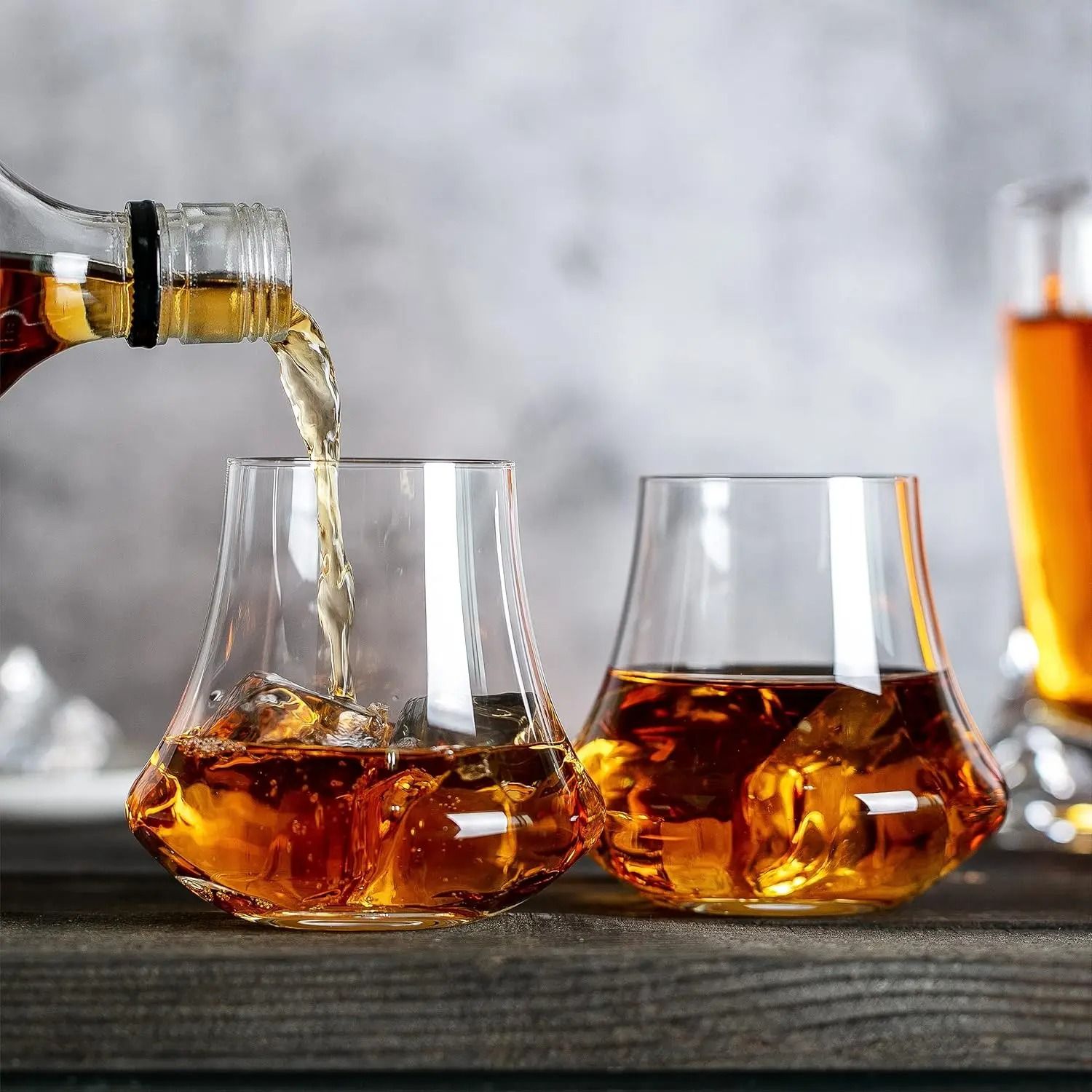 2-Piece Crafted Crystal Stemless Glass Set