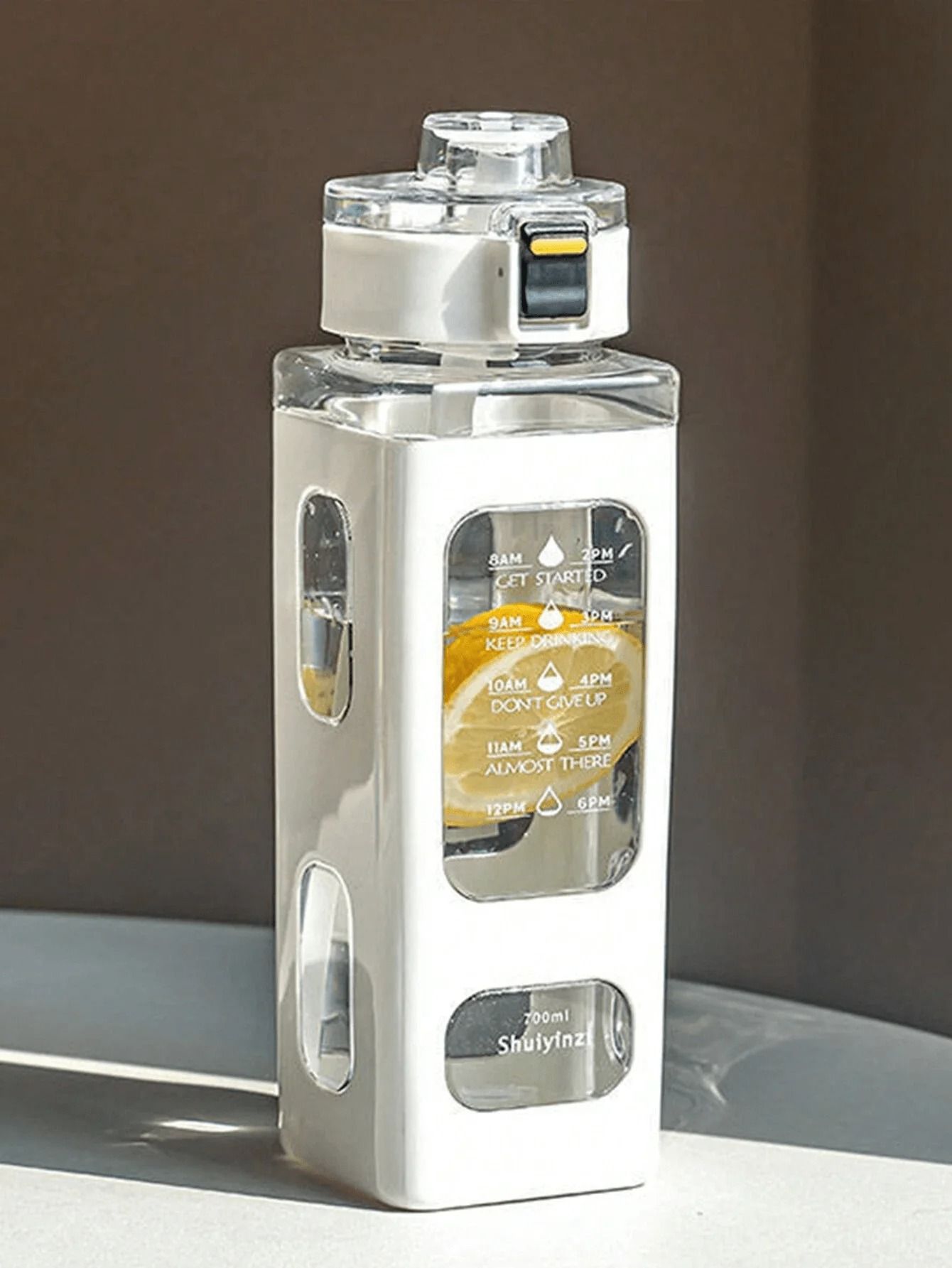Sports Water Bottle – Portable White Sippy Cup for Outdoor & Fitness