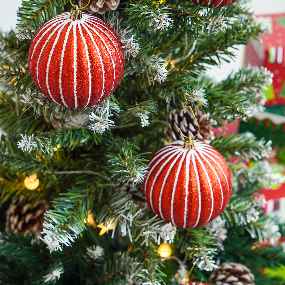 Christmas Ball Decoration, New Year Party Supplies Accessory, Navidad Tree Pendent Ornaments for Home Decor