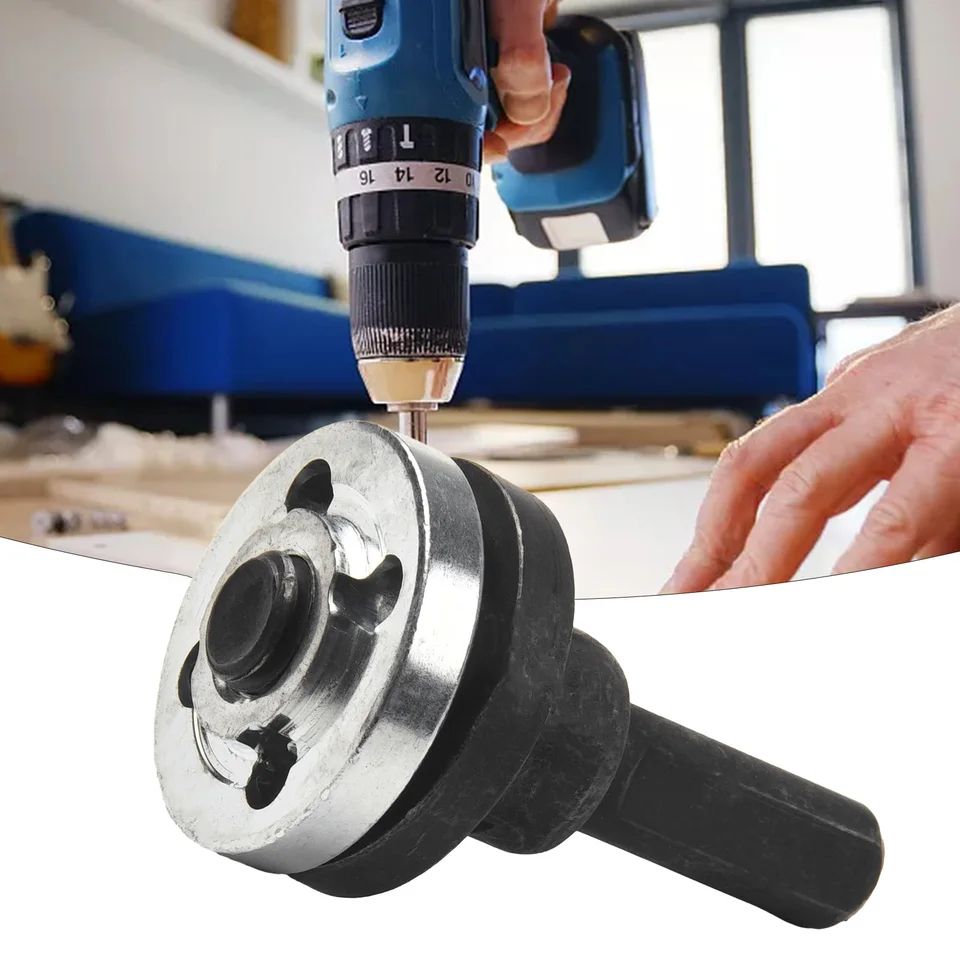 Electric Drill to Angle Grinder Adapter Kit, Variable Angle Converter 3-Piece Set for DIY Cutting & Grinding