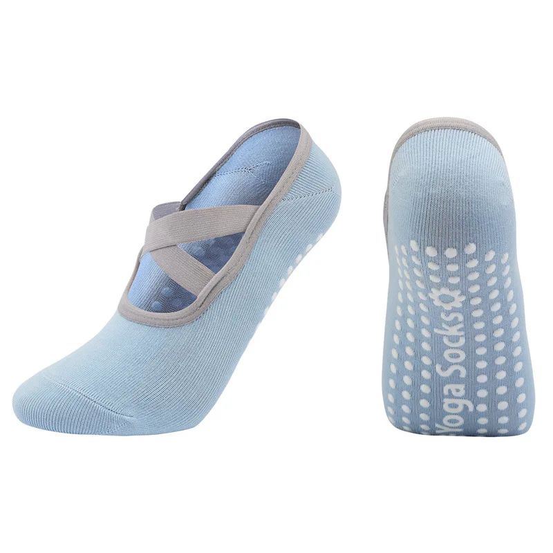 Professional Womens Backless Yoga Socks – Silicone Anti-Slip Ballet & Pilates Grip Socks