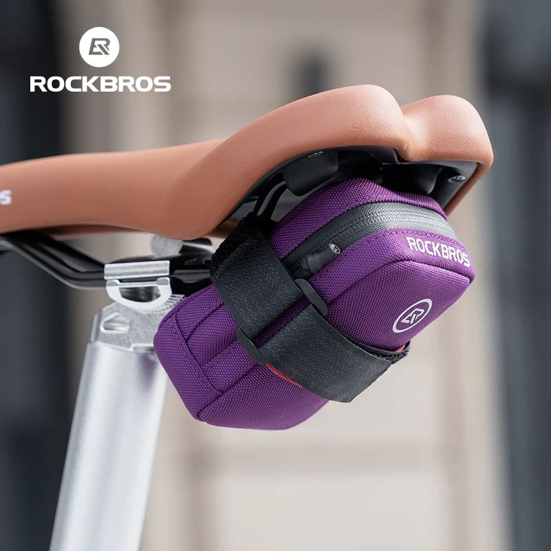 ROCKBROS 0.35L mini bike saddle bag Lightweight Portable Cycling Storage Pouch