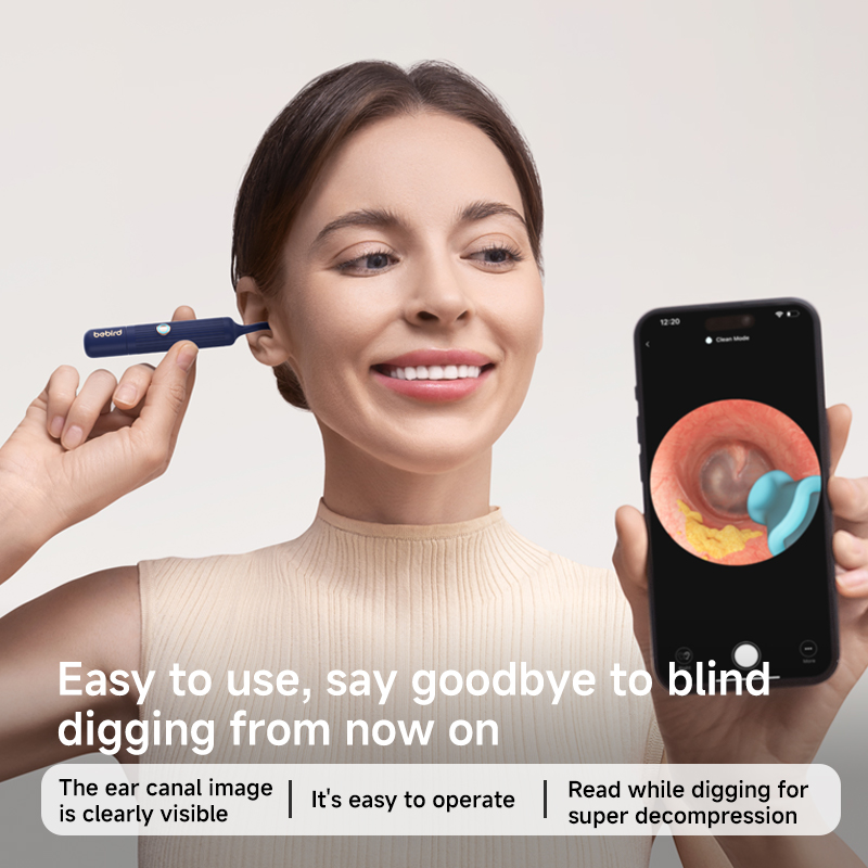 EarSight Plus Earwax Removal Kit, 1080P Camera, Bendable Ear Rod, & FDA-Certified Silicone Spoons