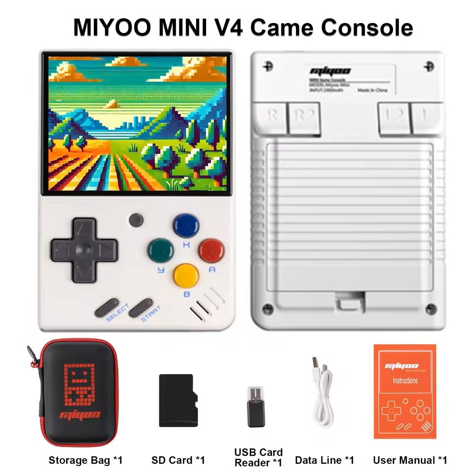 Mini Retro Handheld Gaming Console with 2.8-Inch IPS Screen and Linux OS