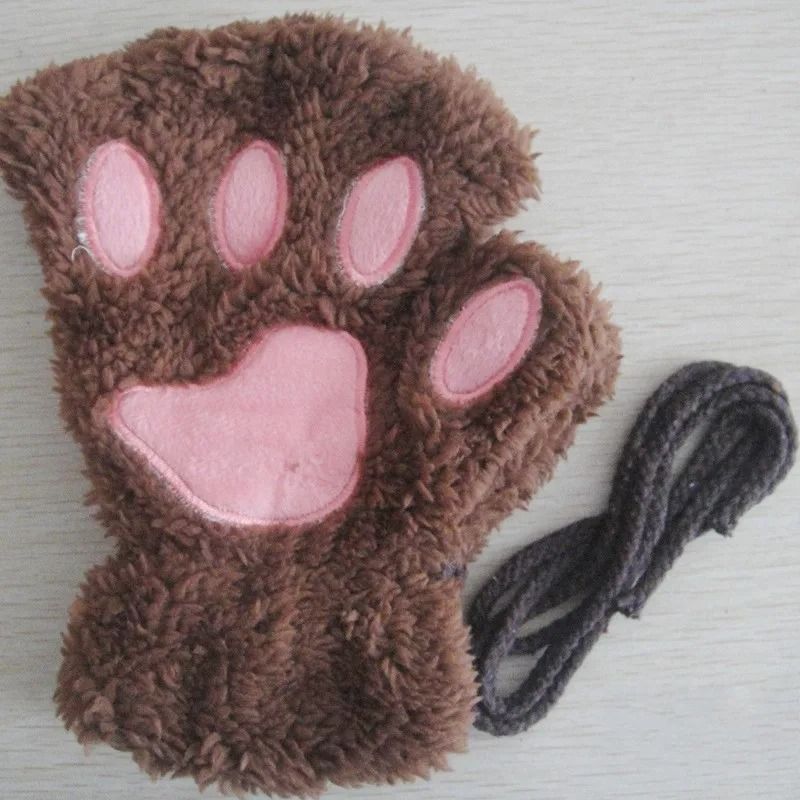 Plush Fingerless Hand Warmers