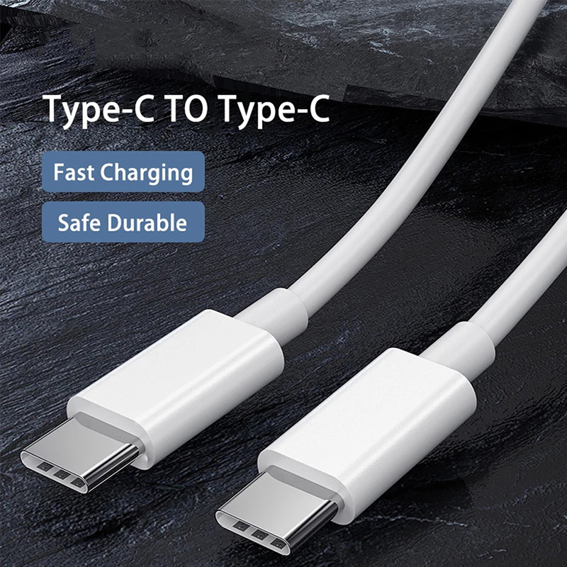 Type-C to Type-C Fast Charging Cable, Braided USB-C Data Line for iPhone 15/16, Samsung, Xiaomi, Huawei