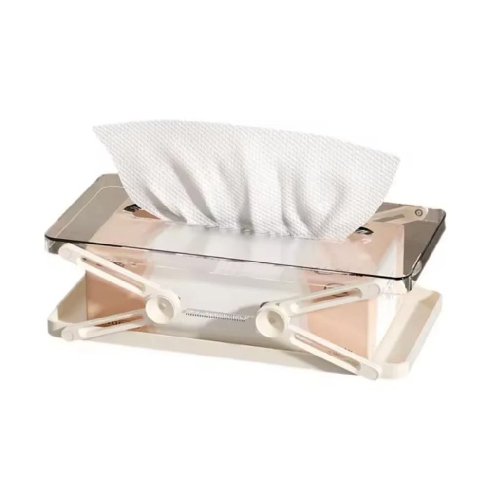 Extendable Tissue Storage Box Adjustable Paper Towel Dispenser Case