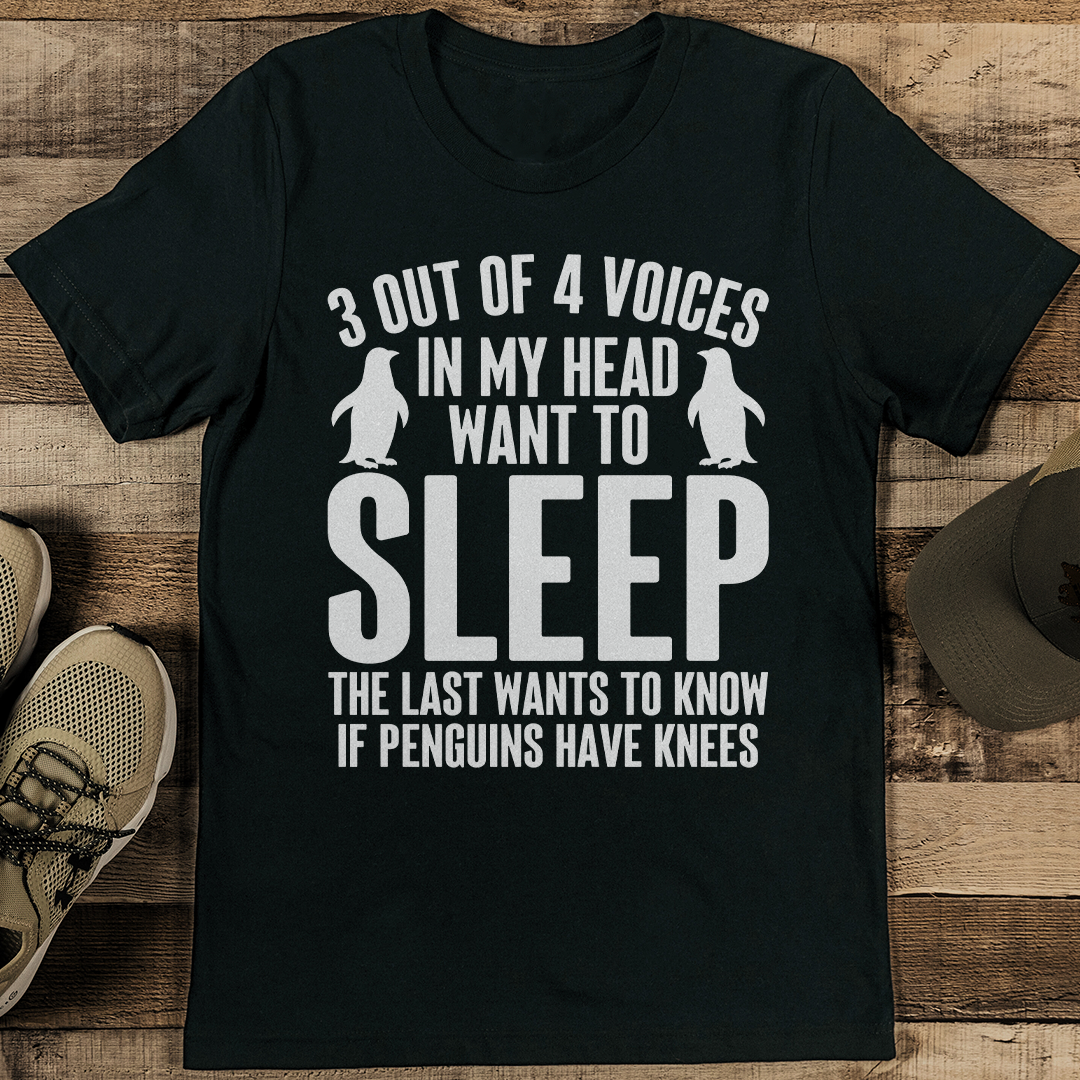 3 Out Of 4 Voices In My Head Want To Sleep Tee