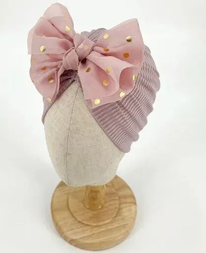 Lovely Shiny Bowknot Baby Hat