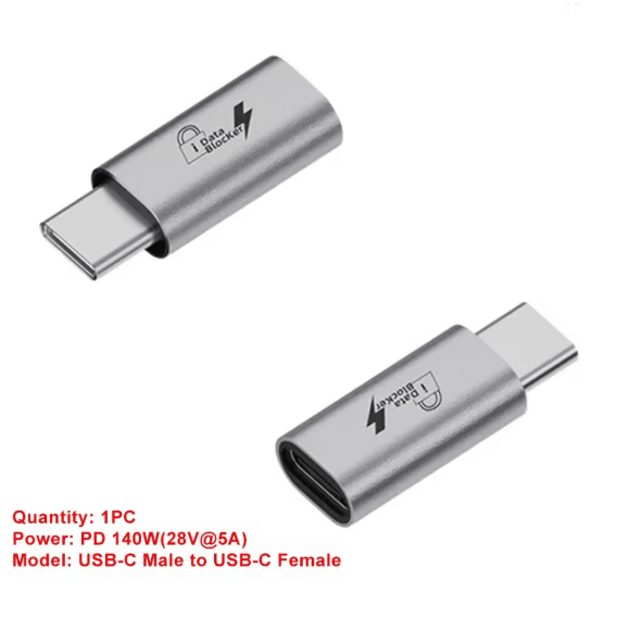 USB C Data Blocker Charging Only Privacy Protection Adapter