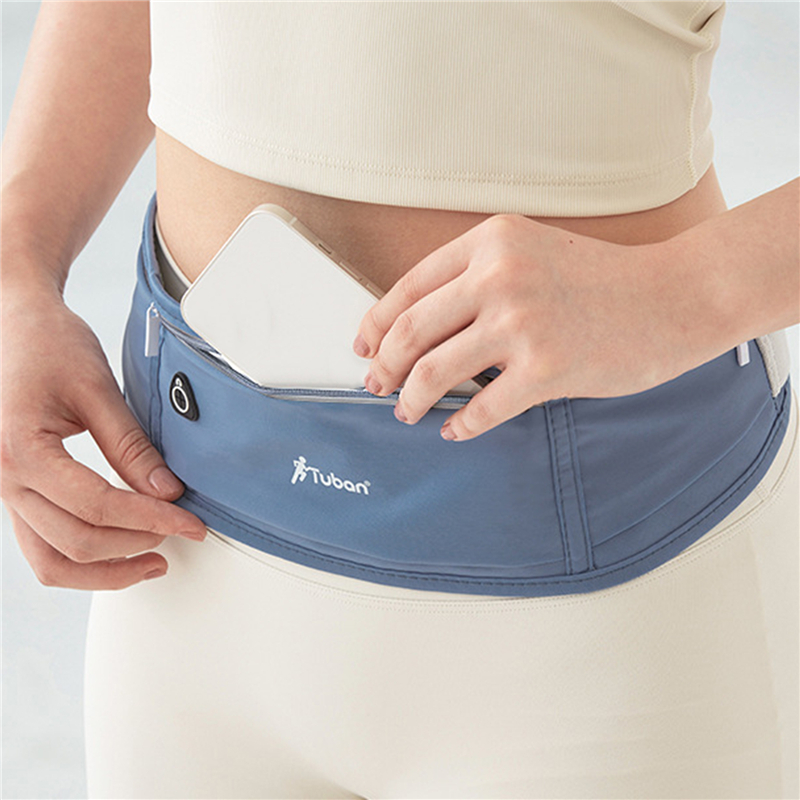 Sports Fanny Pack, Outdoor Waterproof Invisible Running Waist Bag, Black Gym Bag, Phone Accessories Backpack