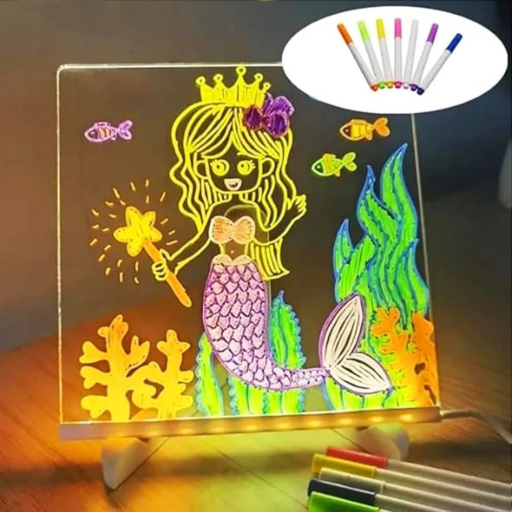 DIY Acrylic LED Glowing Message and Drawing Board