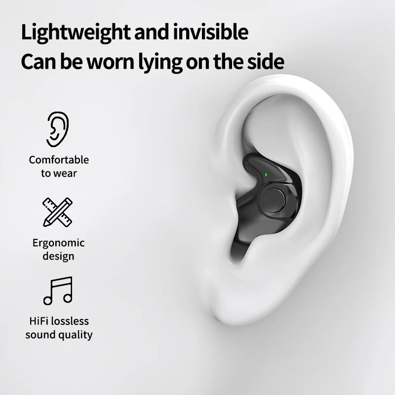 Ultra-Thin Wireless Sleep & Sports Earbuds