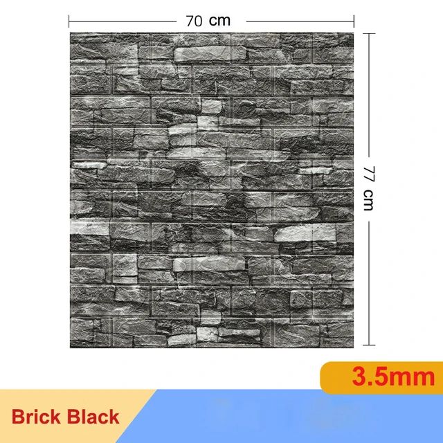 3D Brick Wall Sticker Set Self Adhesive Panels