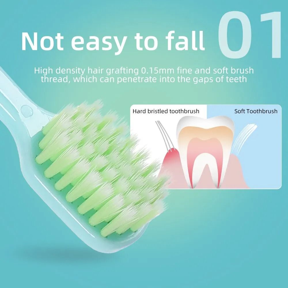 Macaron Series Wide Head Soft Bristle Toothbrush | 10-Piece High-Value Barrel