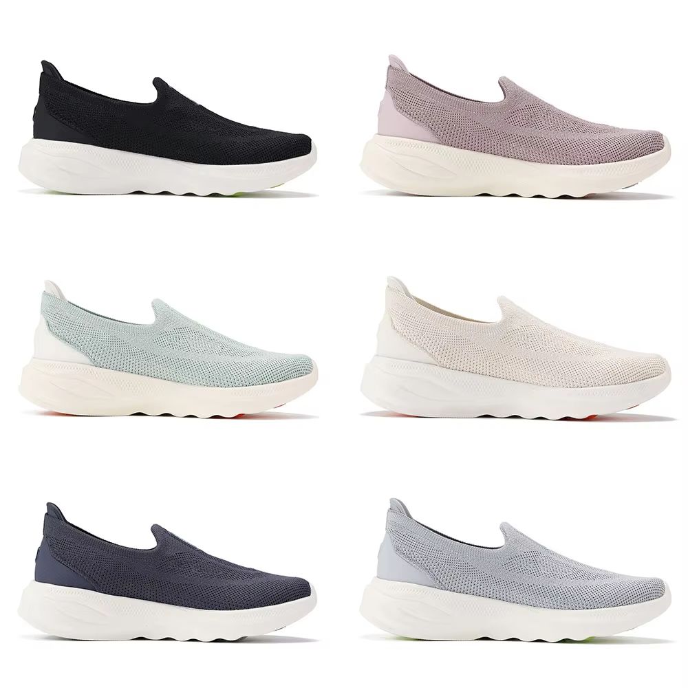 Li-Ning Soft Go 2 Knit Women Slip On Walking Shoes Breathable Lightweight Sneakers