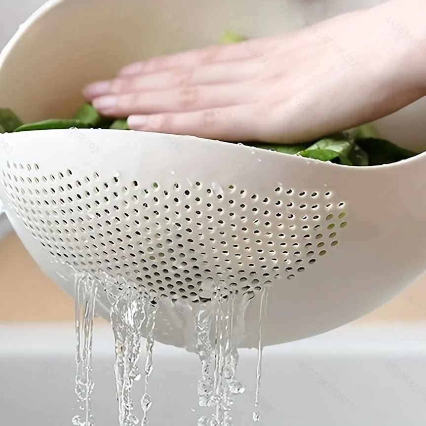 Practical Rice Drainage Basket and Multi-purpose Sieve