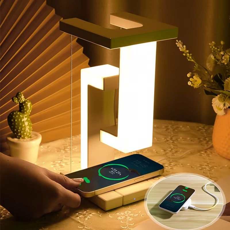 Floating Wireless Charger Lamp – 10W Magnetic Decorative Light for Bedroom & Office