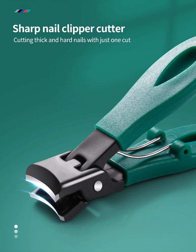 Heavy-Duty Large Jaw Nail Clipper 8mm – Stainless Steel Thick Toenail Clipper with Anti-Splash Guard