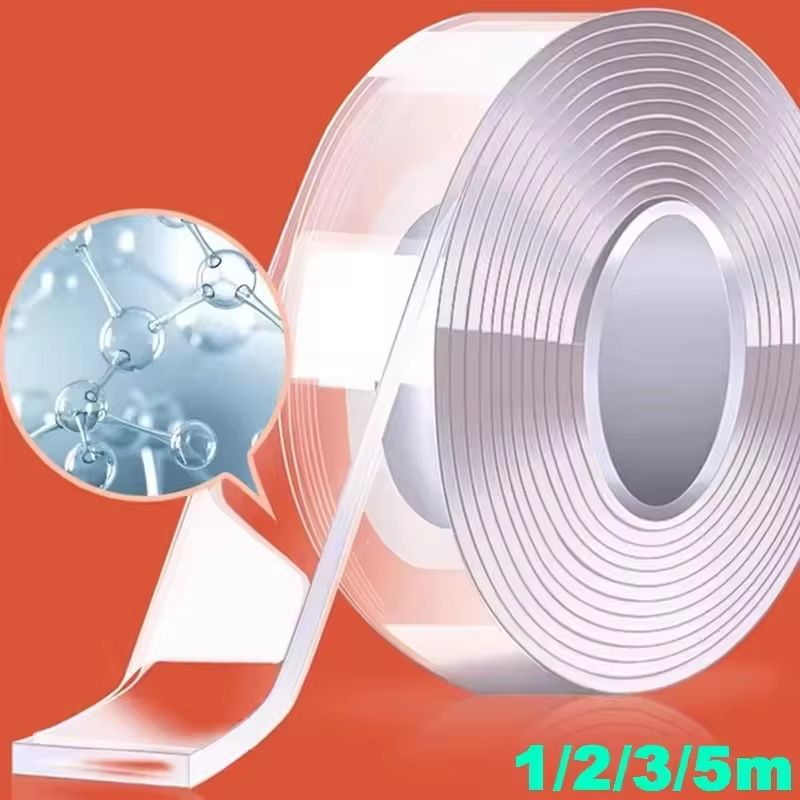 Nano Tape Traceless Double Sided Transparent Adhesive Tape (3.3ft / 9.8ft / 16.4ft)