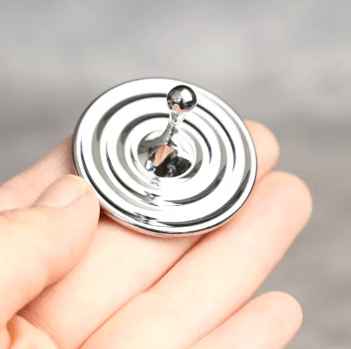 Teardrop Metal Fidget Spinner Premium Zinc Alloy Anxiety Relief Desk Toy