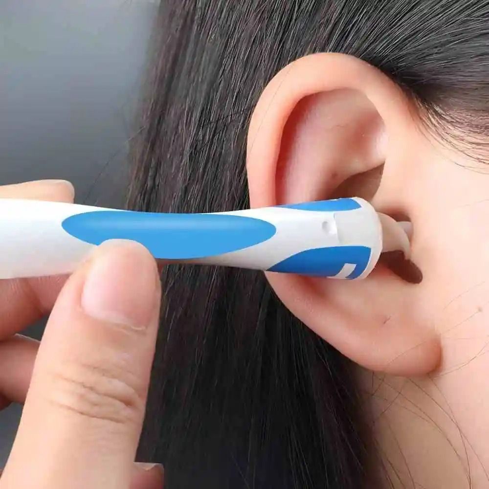 Soft Silicone Ear Wax Remover Tool with Replacement Tips for Safe and Easy Ear Cleaning