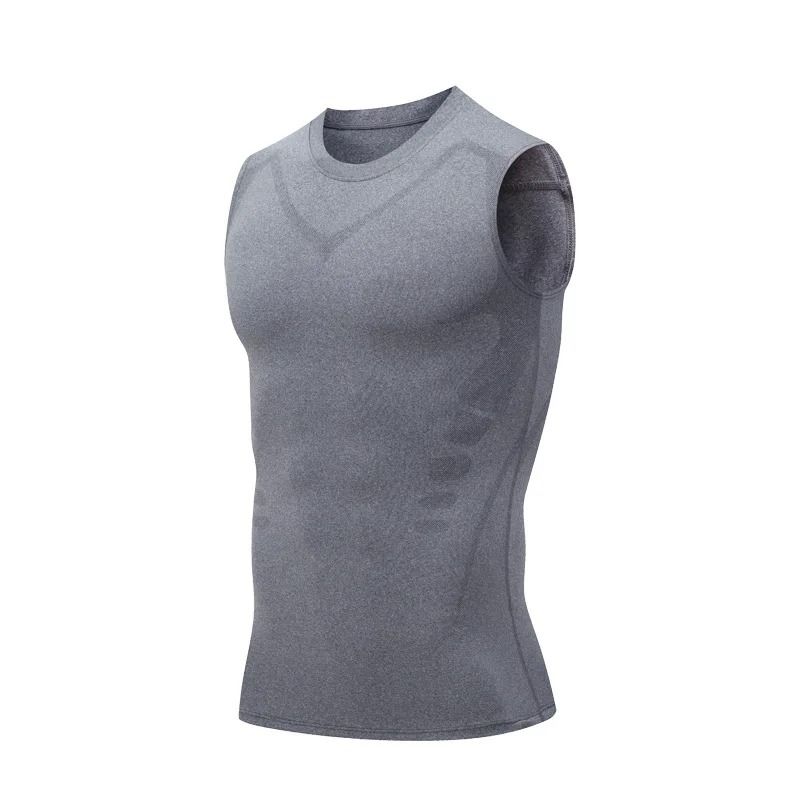 Summer Mens Compression Shaping Vest Sleeveless Body Shaper Tank Top