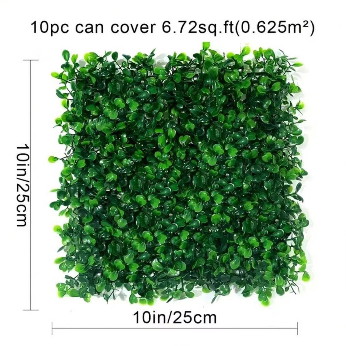10PCS Artificial Boxwood Grass Wall Panels Backdrop for Indoor Outdoor Decor
