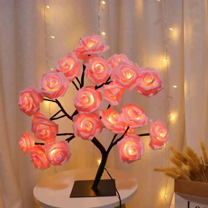 Rose Tree LED Night Light Table Lamp