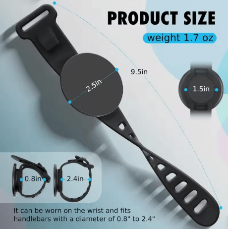 2024 Magnetic Wrist Phone Holder Dual Side Strong Grip Universal Phone Mount