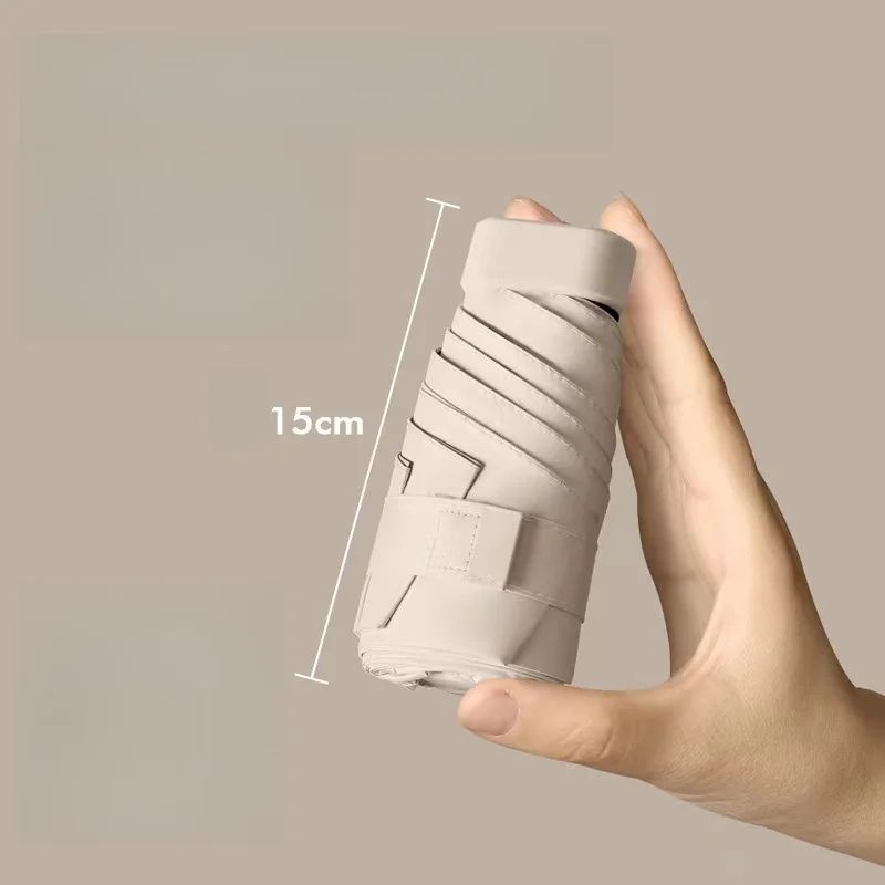 Mini Sun Umbrella UV Protection Umbrella Compact Travel Pocket Umbrella for Rain or Shine