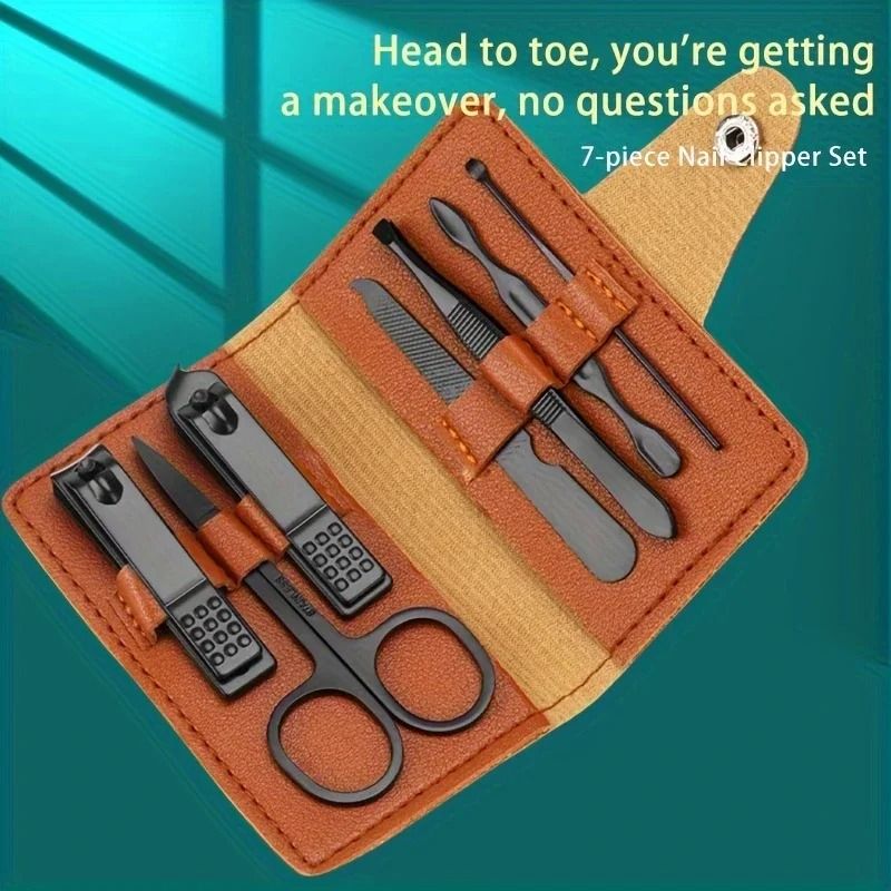 Stainless Steel Grooming Set – High Carbon Concave Blade Clipper with Travel Case