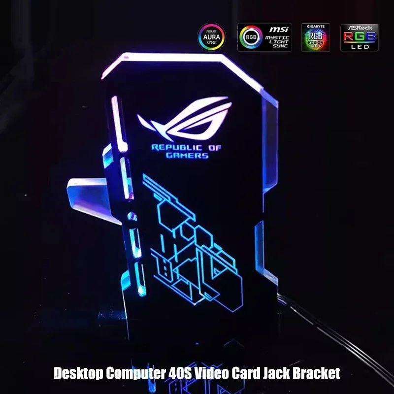 Faith Luminous ARGB Vertical GPU Holder & Graphics Card Jack Bracket