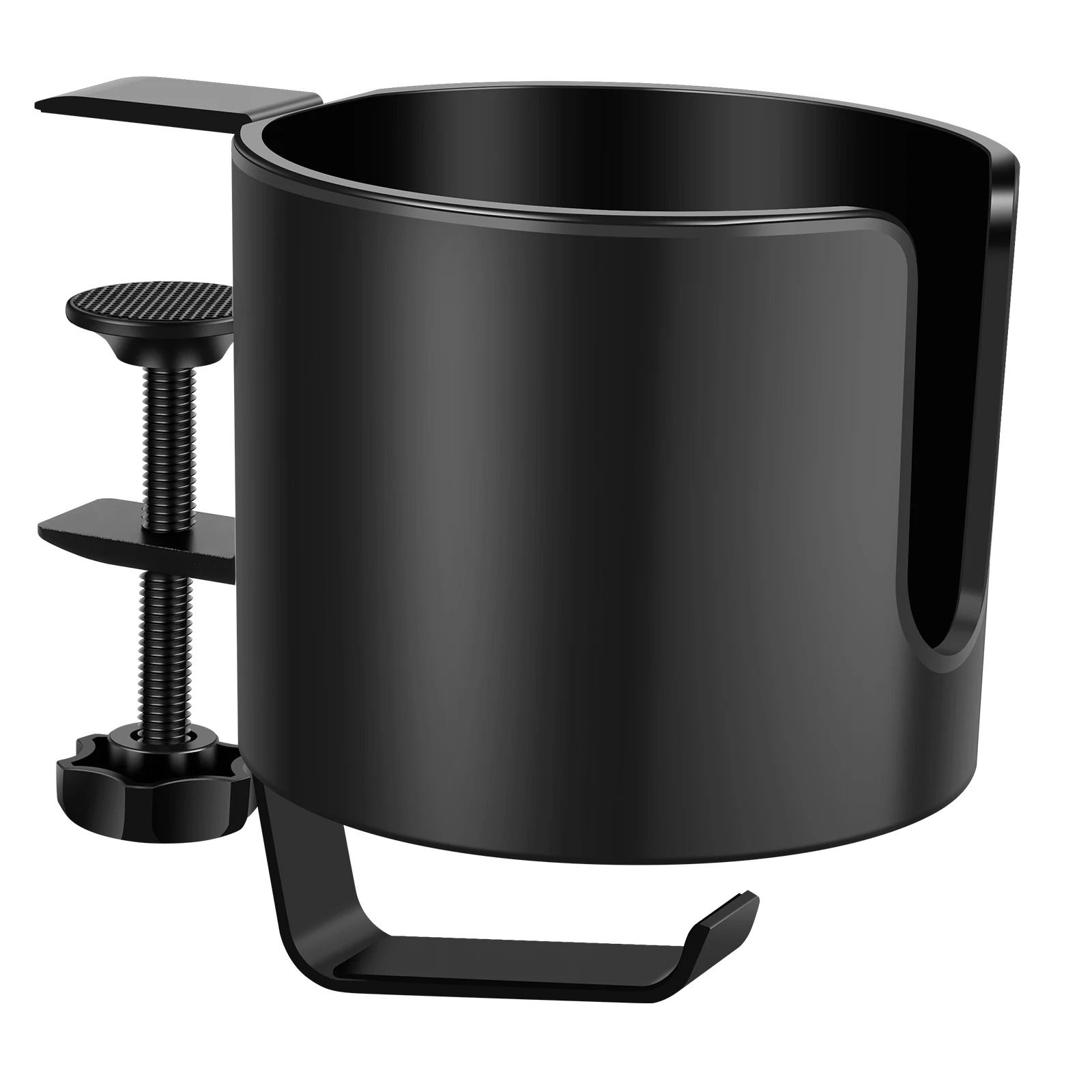 2 in 1 Headphone Holder Desk Clamp with Cup Holder Rack