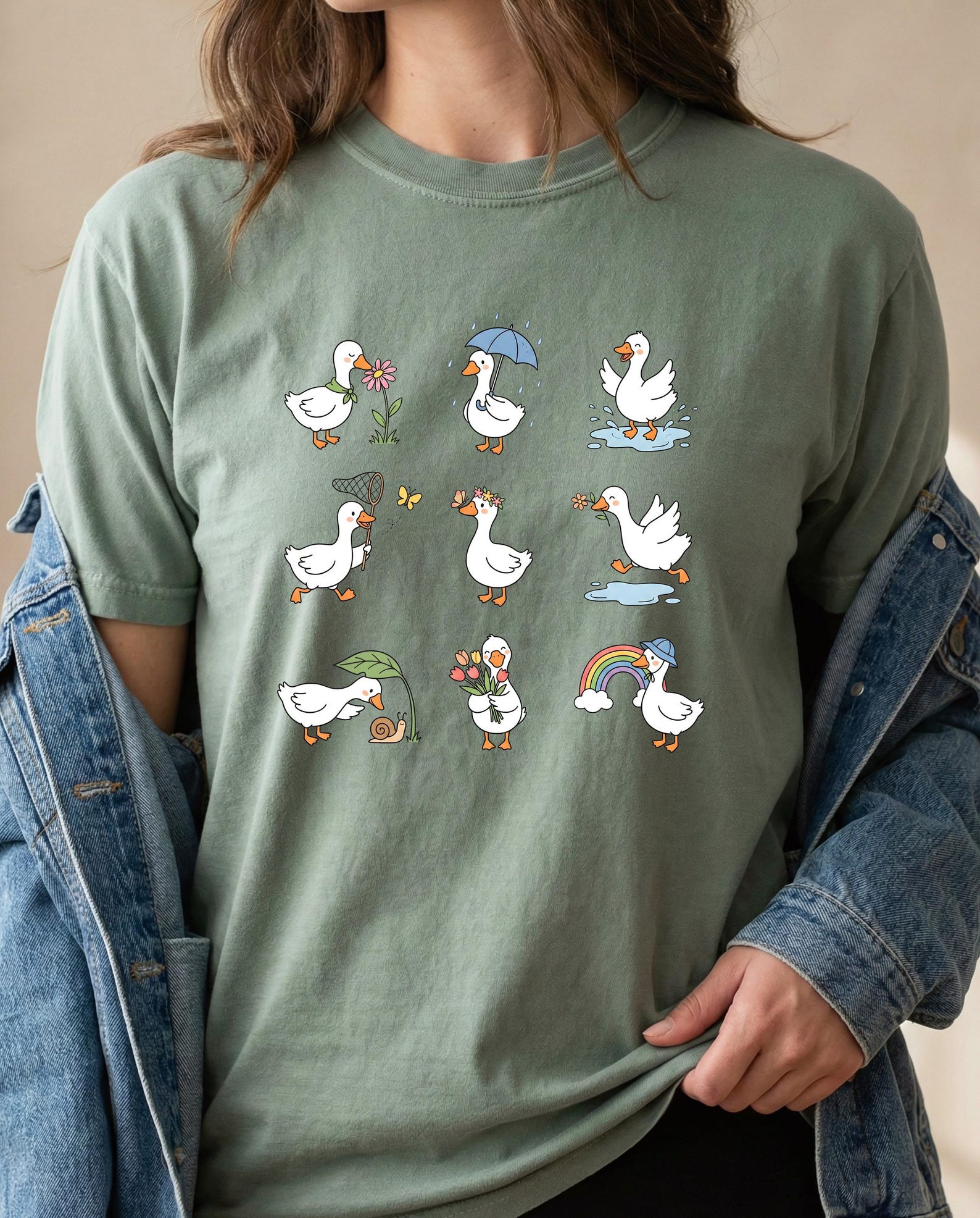 Funny Duck Shirt Cute Duck Lover Graphic Tee Animal Gift