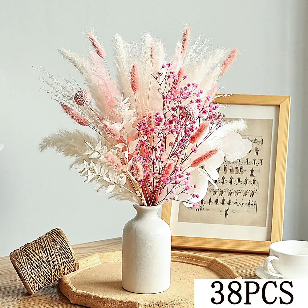 Boho Pampas Grass Dried Flower Wedding Bouquet