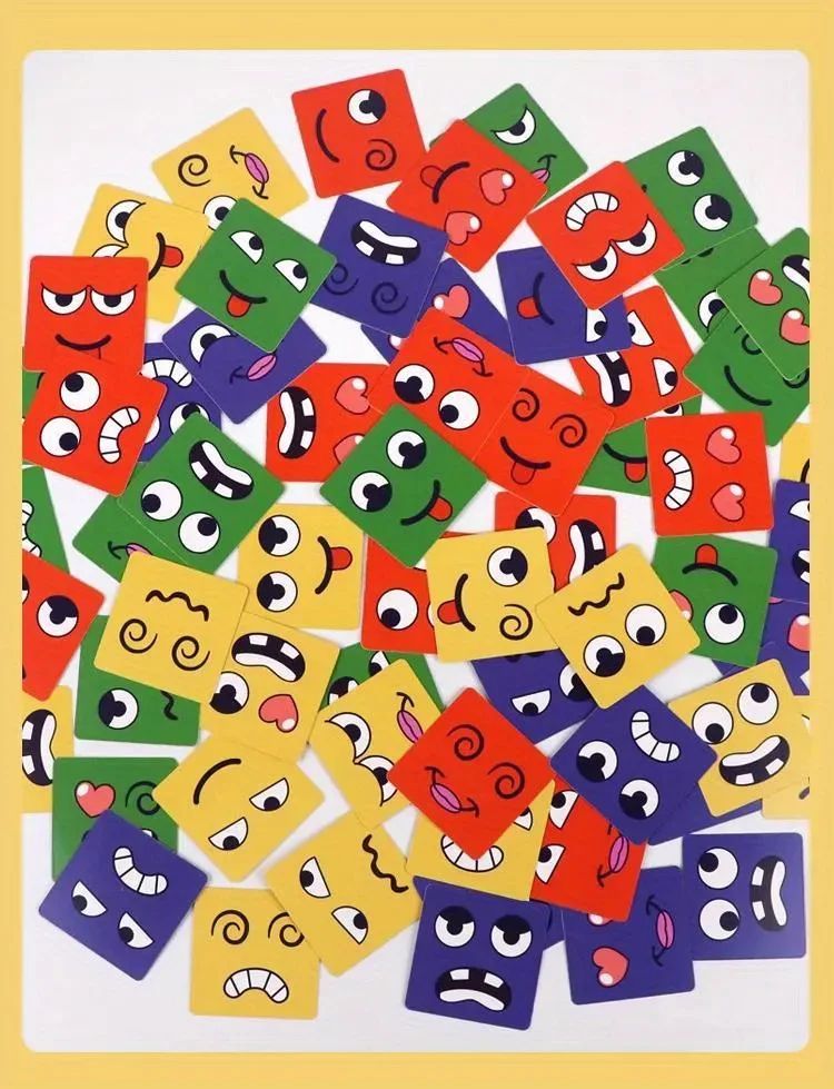 Kids Face Change Expression Puzzle Cube