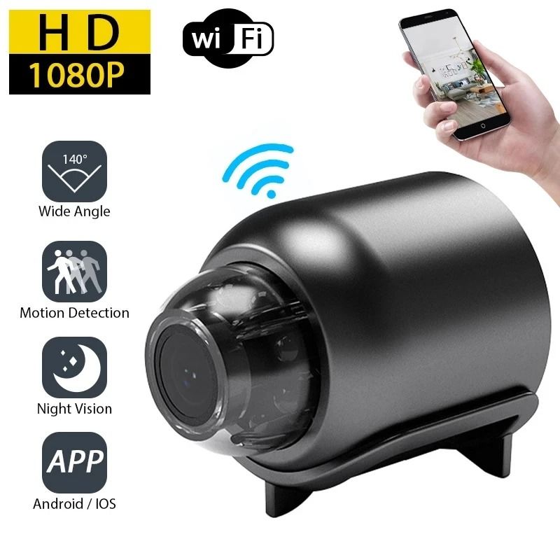 1080P Mini Surveillance Camera | Wireless Night Vision & Motion Detection