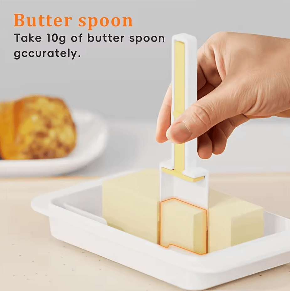 Butter & Cheese Storage Box Set Refrigerator Organizer with Easy-Clean Lid