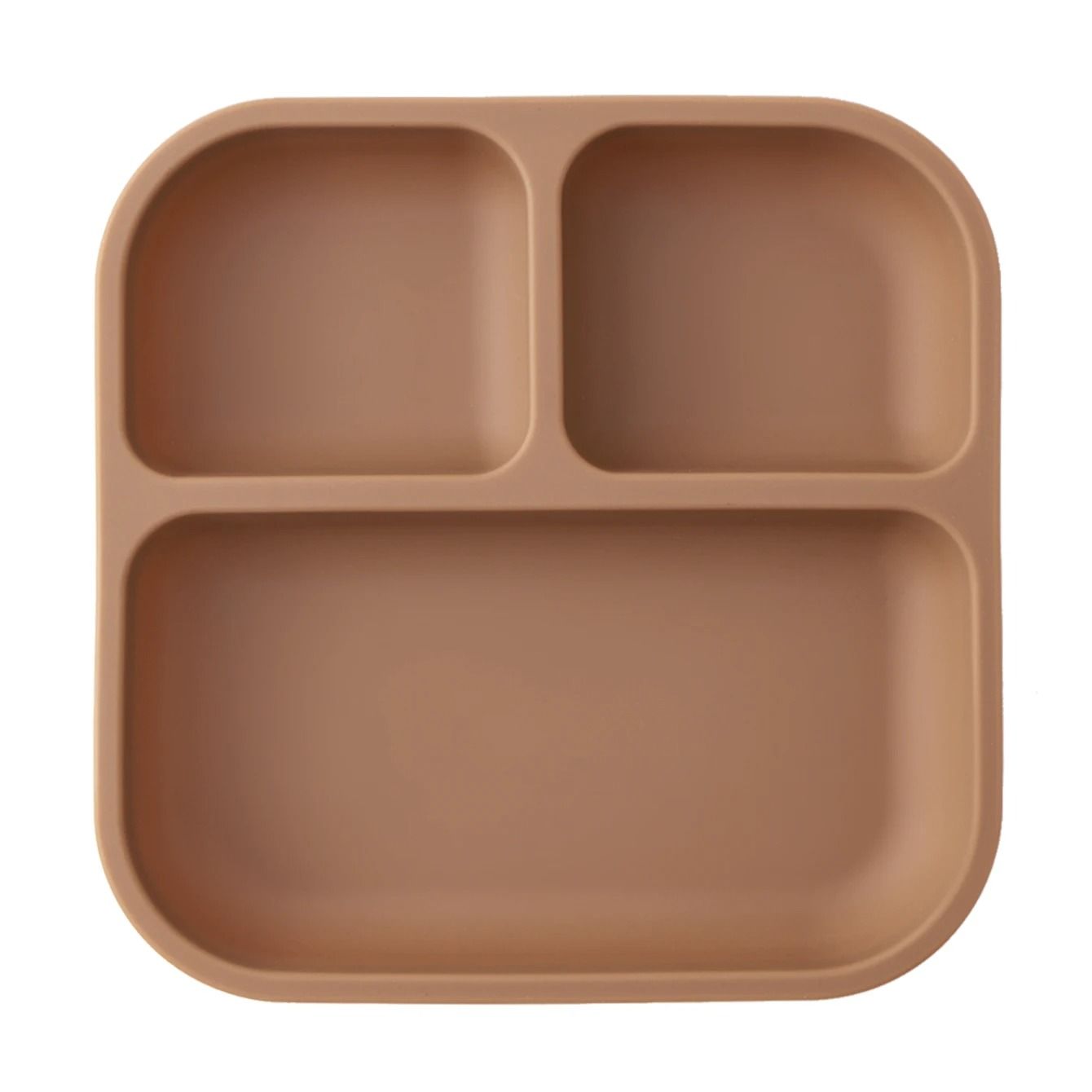 Divided Square Kids Silicone Suction Plate