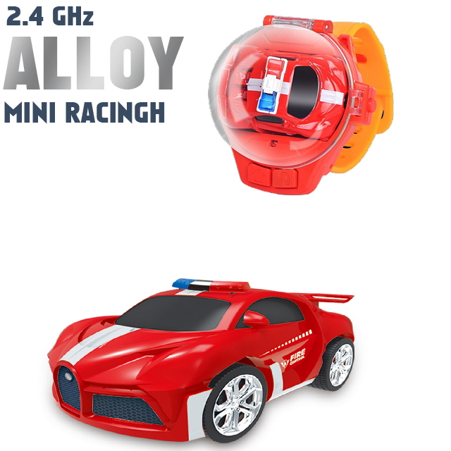 Mini Watch Car Parent Child Interaction, Remote Control Car Electric Alloy, Children's Watch Racing Toy Gift