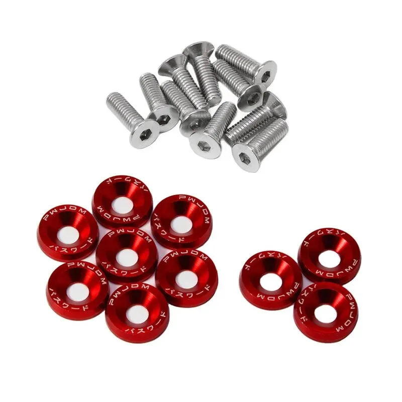 Fender Washer License Plate Bolts, Car Modified Fasteners, Bumper Engine Concave Screws, Car Styling Gasket