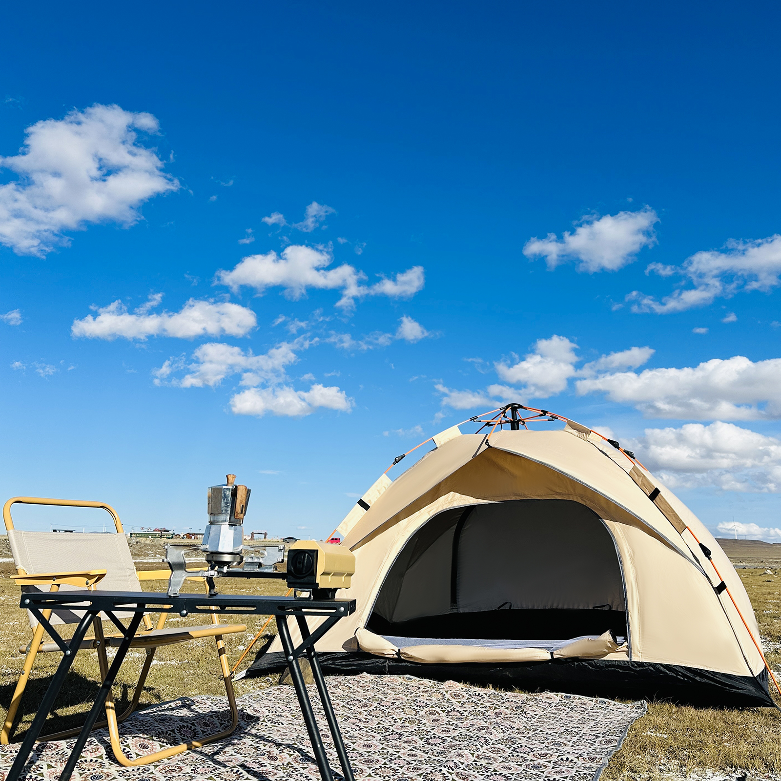 Automatic Quick-Opening Tent for People Rainproof, Sunshine-Proof Outdoor Shelter